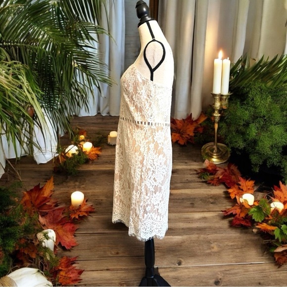 TOBI White Cream Lace Bodycon Dress - XL - Picture 5 of 15